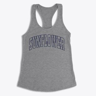 Sunflower Mississippi Trendy Block Women's Racerback Tank