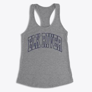 Elk River Minnesota Trendy Block Women's Racerback Tank