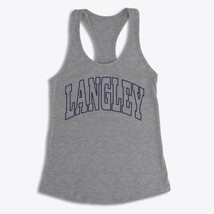 Langley Oklahoma Trendy Block Women's Racerback Tank
