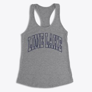Lime Lake New York Trendy Block Women's Racerback Tank
