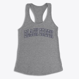 Black Creek North Carolina Trendy Block Women's Racerback Tank