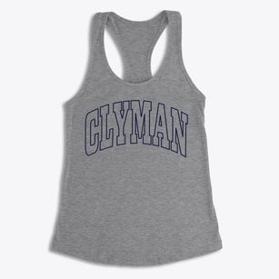 Clyman Wisconsin Trendy Block Women's Racerback Tank