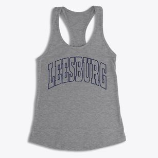 Leesburg Florida Trendy Block Women's Racerback Tank