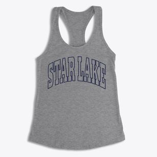 Star Lake New York Trendy Block Women's Racerback Tank