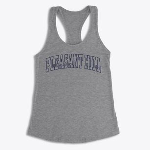 Pleasant Hill Louisiana Trendy Block Women's Racerback Tank