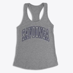 Savoonga Alaska Trendy Block Women's Racerback Tank