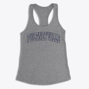 Pultneyville New York Trendy Block Women's Racerback Tank
