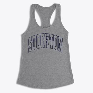 Stockton Utah Trendy Block Women's Racerback Tank