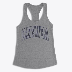 Catawba North Carolina Trendy Block Women's Racerback Tank