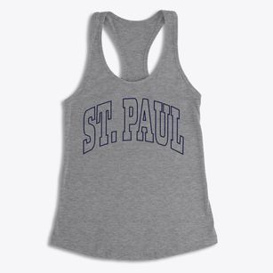 St. Paul Kansas Trendy Block Women's Racerback Tank