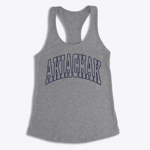 Akiachak Alaska Trendy Block Women's Racerback Tank