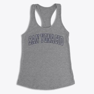 San Ygnacio Texas Trendy Block Women's Racerback Tank