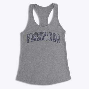 Pleasant Hills Ohio Trendy Block Women's Racerback Tank