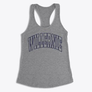 Willernie Minnesota Trendy Block Women's Racerback Tank