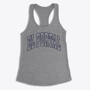 El Portal California Trendy Block Women's Racerback Tank
