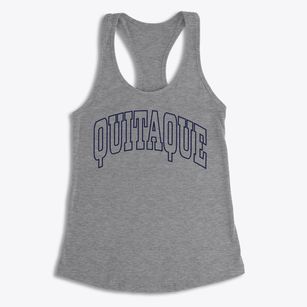 Quitaque Texas Trendy Block Women's Racerback Tank