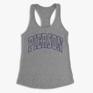 Pierson Iowa Trendy Block Women's Racerback Tank
