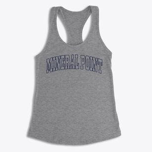 Mineral Point Missouri Trendy Block Women's Racerback Tank