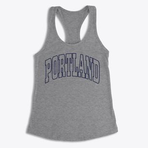 Portland Texas Trendy Block Women's Racerback Tank