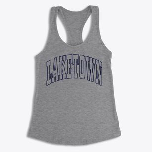 Laketown Utah Trendy Block Women's Racerback Tank