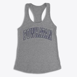 Powhatan Virginia Trendy Block Women's Racerback Tank