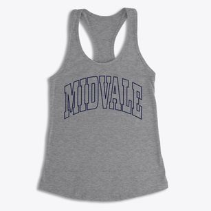 Midvale Idaho Trendy Block Women's Racerback Tank