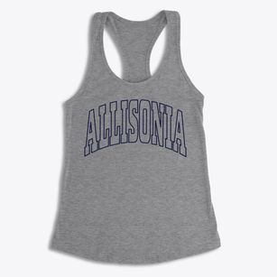 Allisonia Virginia Trendy Block Women's Racerback Tank
