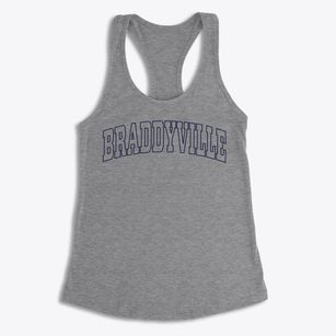 Braddyville Iowa Trendy Block Women's Racerback Tank