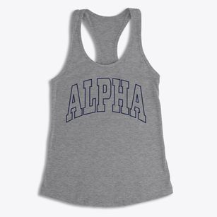 Alpha Minnesota Trendy Block Women's Racerback Tank