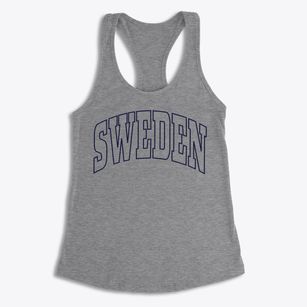 Sweden New York Trendy Block Women's Racerback Tank