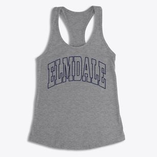 Elmdale Minnesota Trendy Block Women's Racerback Tank