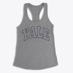 Yale Illinois Trendy Block Women's Racerback Tank