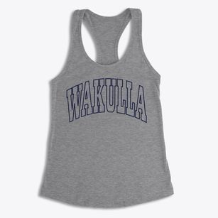 Wakulla North Carolina Trendy Block Women's Racerback Tank