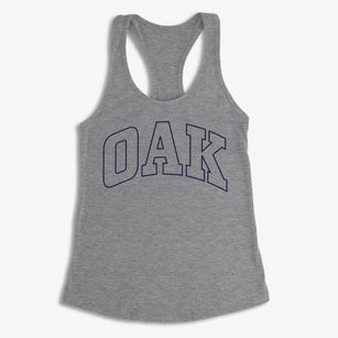 Oak Nebraska Trendy Block Women's Racerback Tank