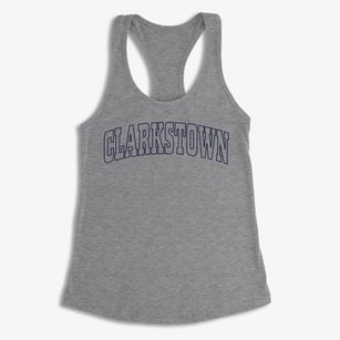 Clarkstown New York Trendy Block Women's Racerback Tank
