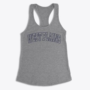 West Plains Missouri Trendy Block Women's Racerback Tank