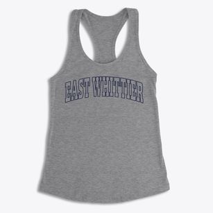 East Whittier California Trendy Block Women's Racerback Tank