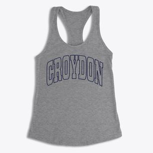 Croydon Pennsylvania Trendy Block Women's Racerback Tank