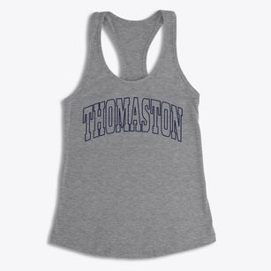 Thomaston Connecticut Trendy Block Women's Racerback Tank