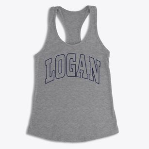 Logan Ohio Trendy Block Women's Racerback Tank