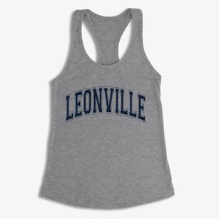 Leonville Louisiana Varsity Women's Racerback Tank