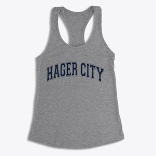 Hager City Wisconsin Varsity Women's Racerback Tank