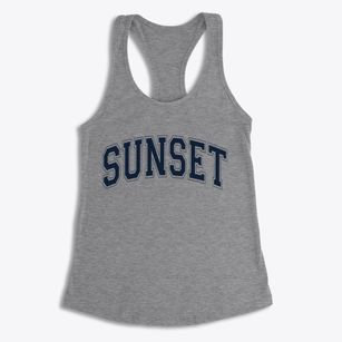 Sunset Arkansas Varsity Women's Racerback Tank