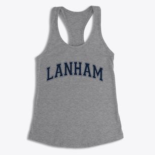 Lanham Maryland Varsity Women's Racerback Tank