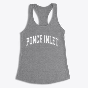 Ponce Inlet Florida Varsity Women's Racerback Tank