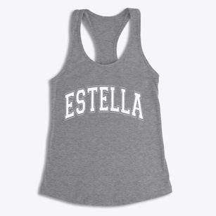 Estella Wisconsin Varsity Women's Racerback Tank