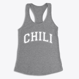Chili Wisconsin Varsity Women's Racerback Tank