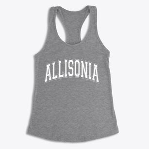 Allisonia Virginia Varsity Women's Racerback Tank