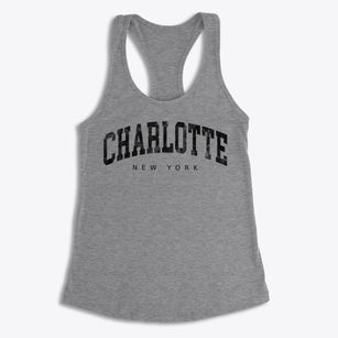 Charlotte New York Urban Vibe Women's Racerback Tank