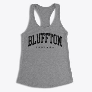 Bluffton Indiana Urban Vibe Women's Racerback Tank
